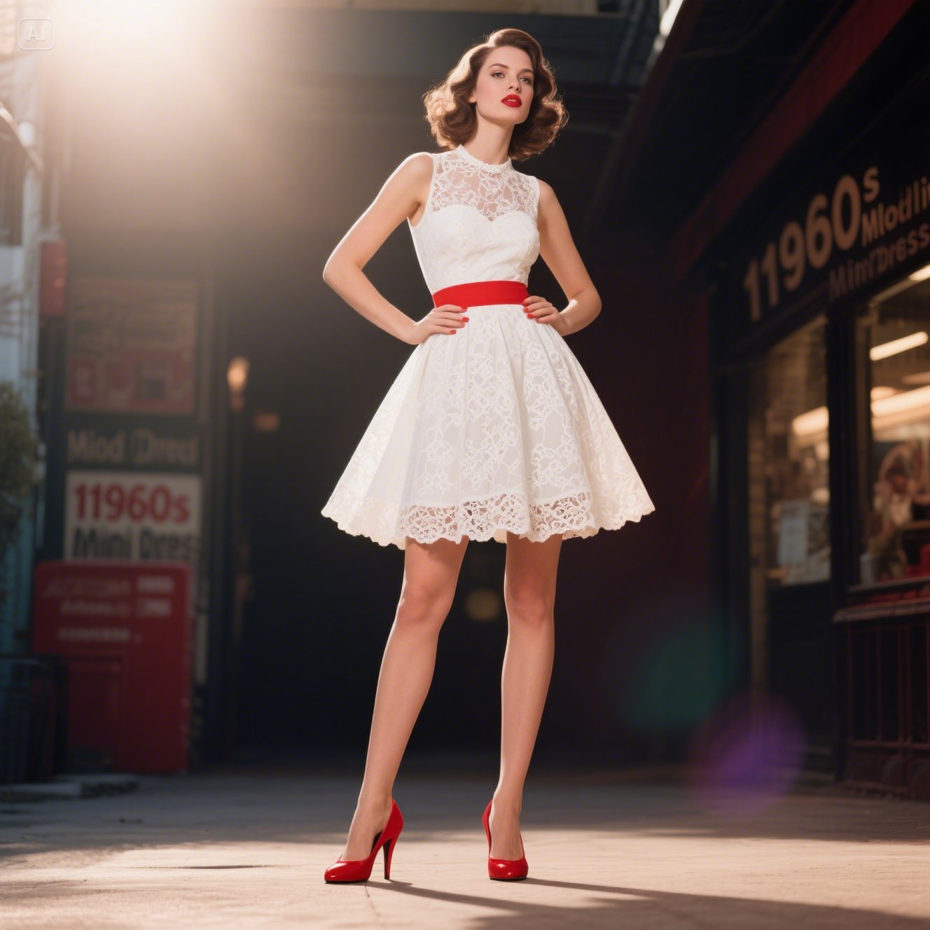 1960s Mod Mini Dress