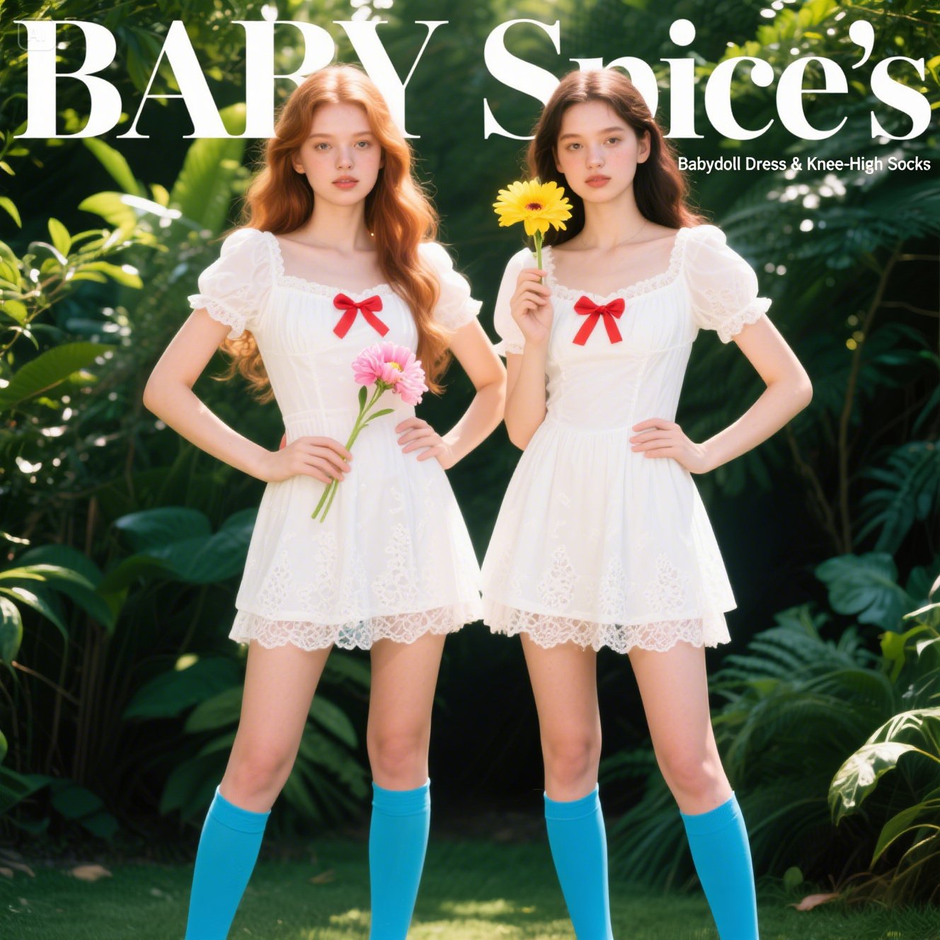 Baby Spice’s Babydoll Dress & Knee-High Socks