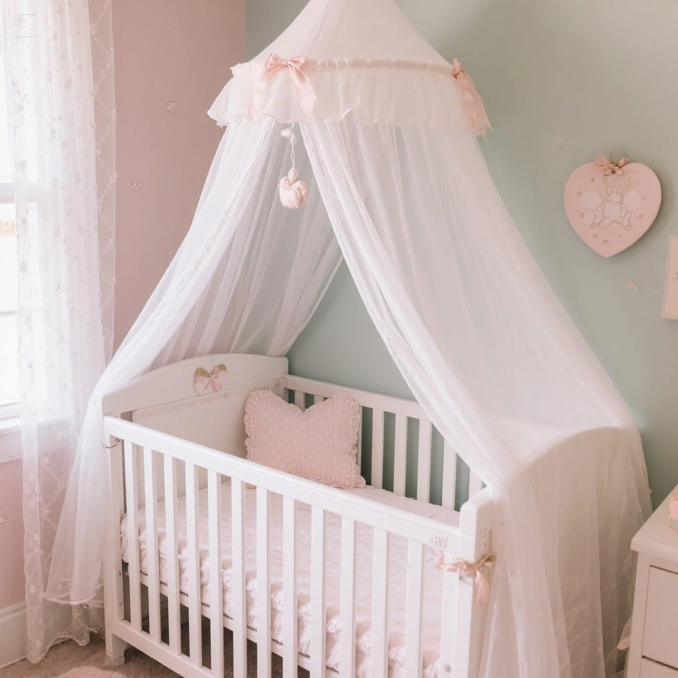 Canopy Over the Crib Fairycore Baby Room Ideas