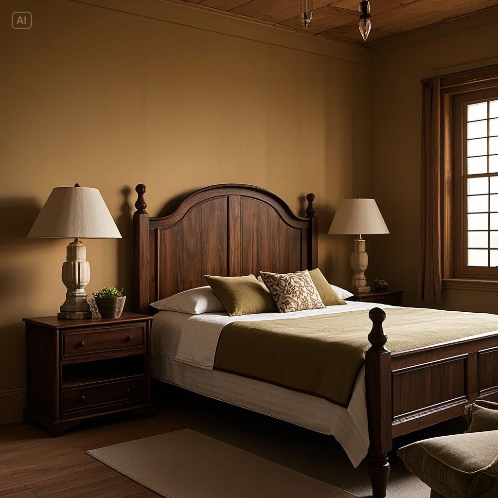 Choose Earth-Tone Colors Western Bedroom Ideas