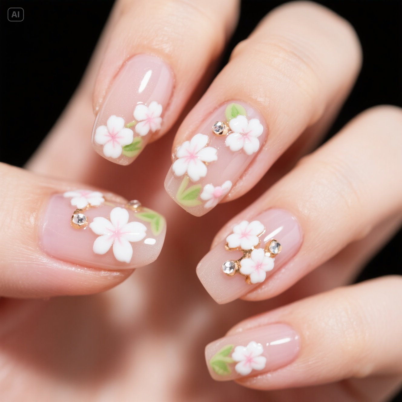 Delicate Floral Embellishments