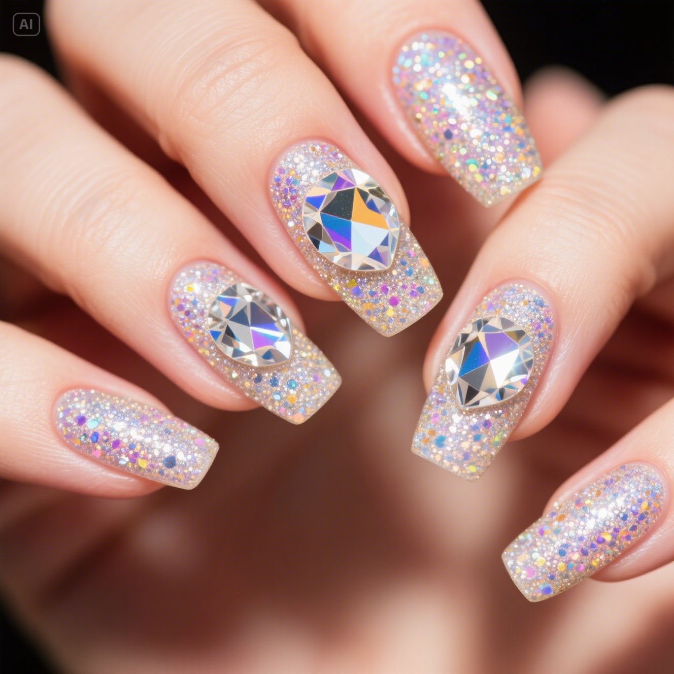 Diamond Dust Nails
