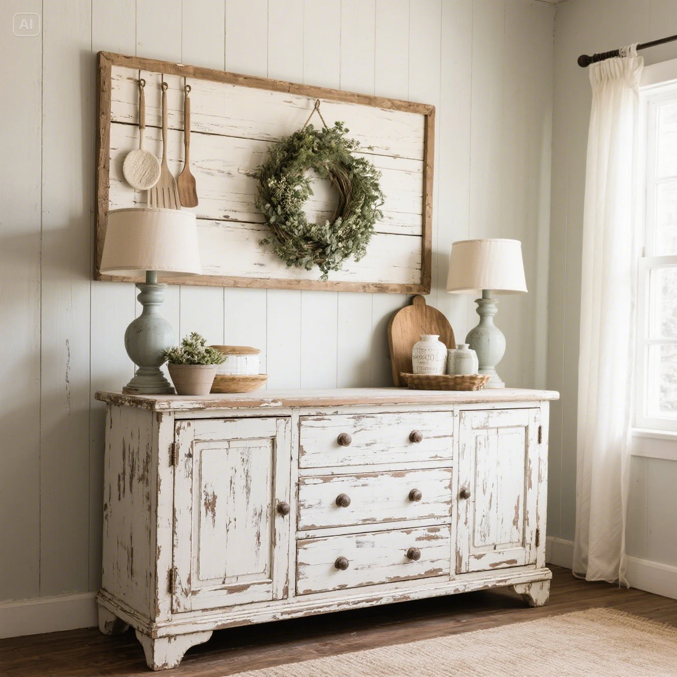 Distressed Furniture Farmhouse Decor Ideas