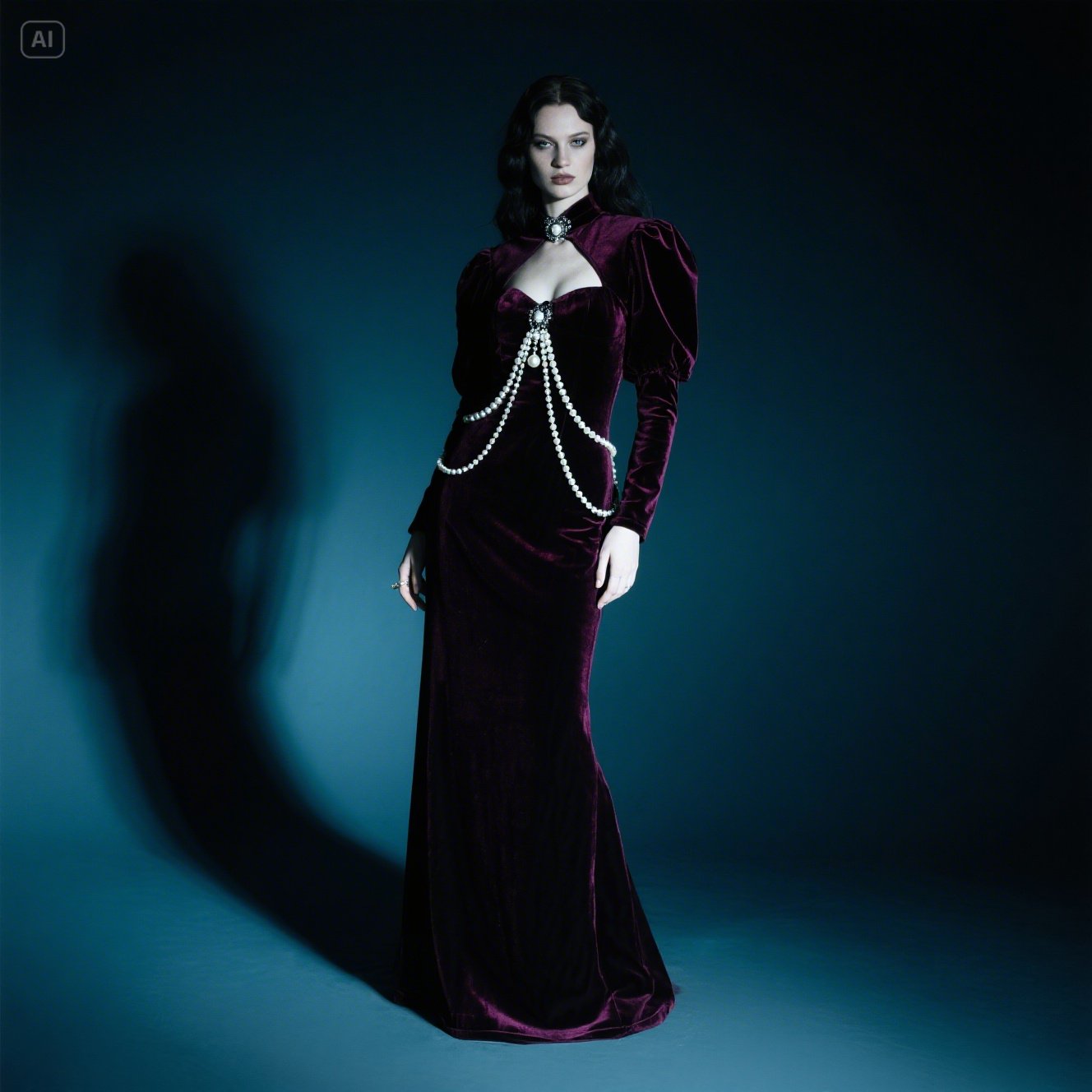 Gothic Velvet Dress