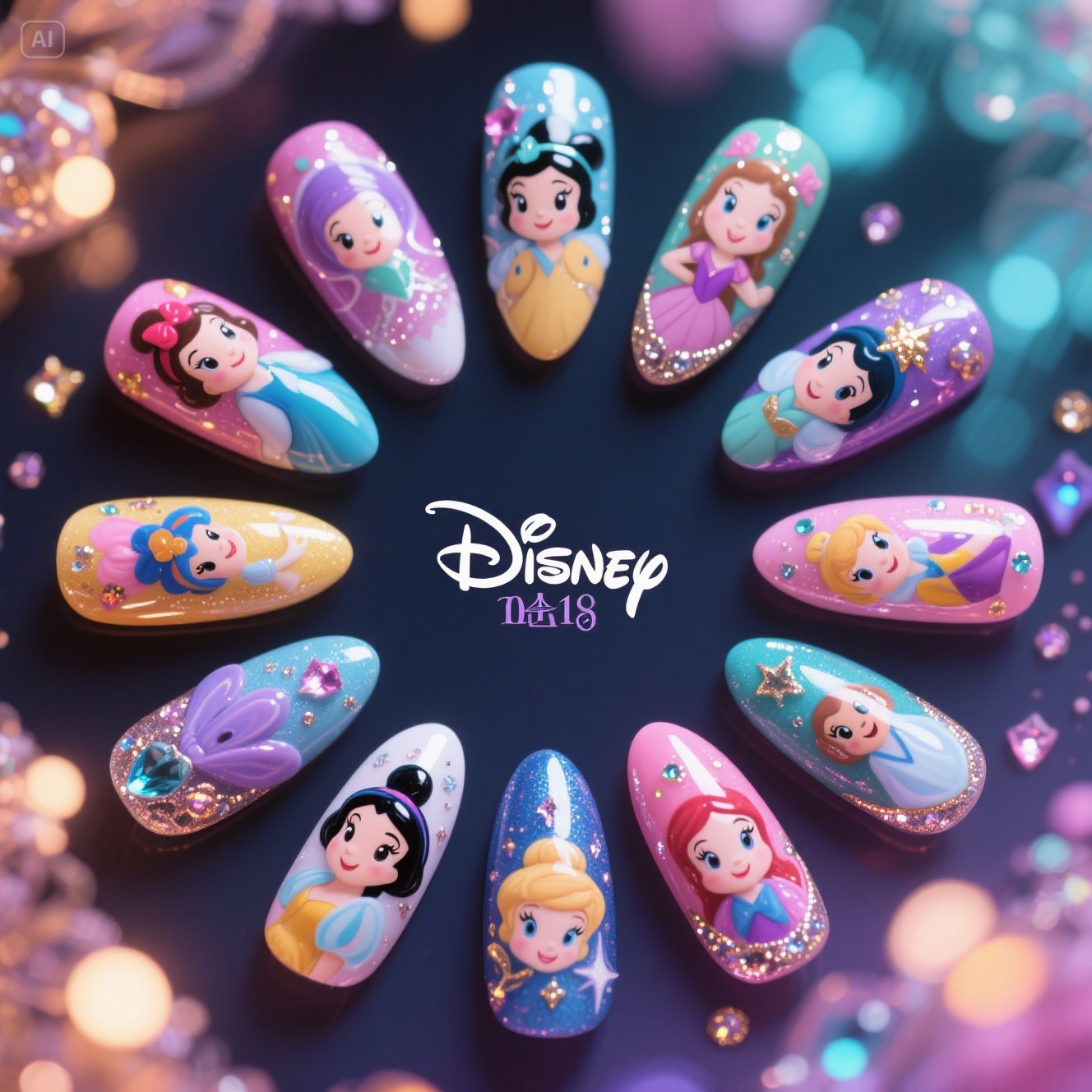 Incredibly Cute Disney Nails