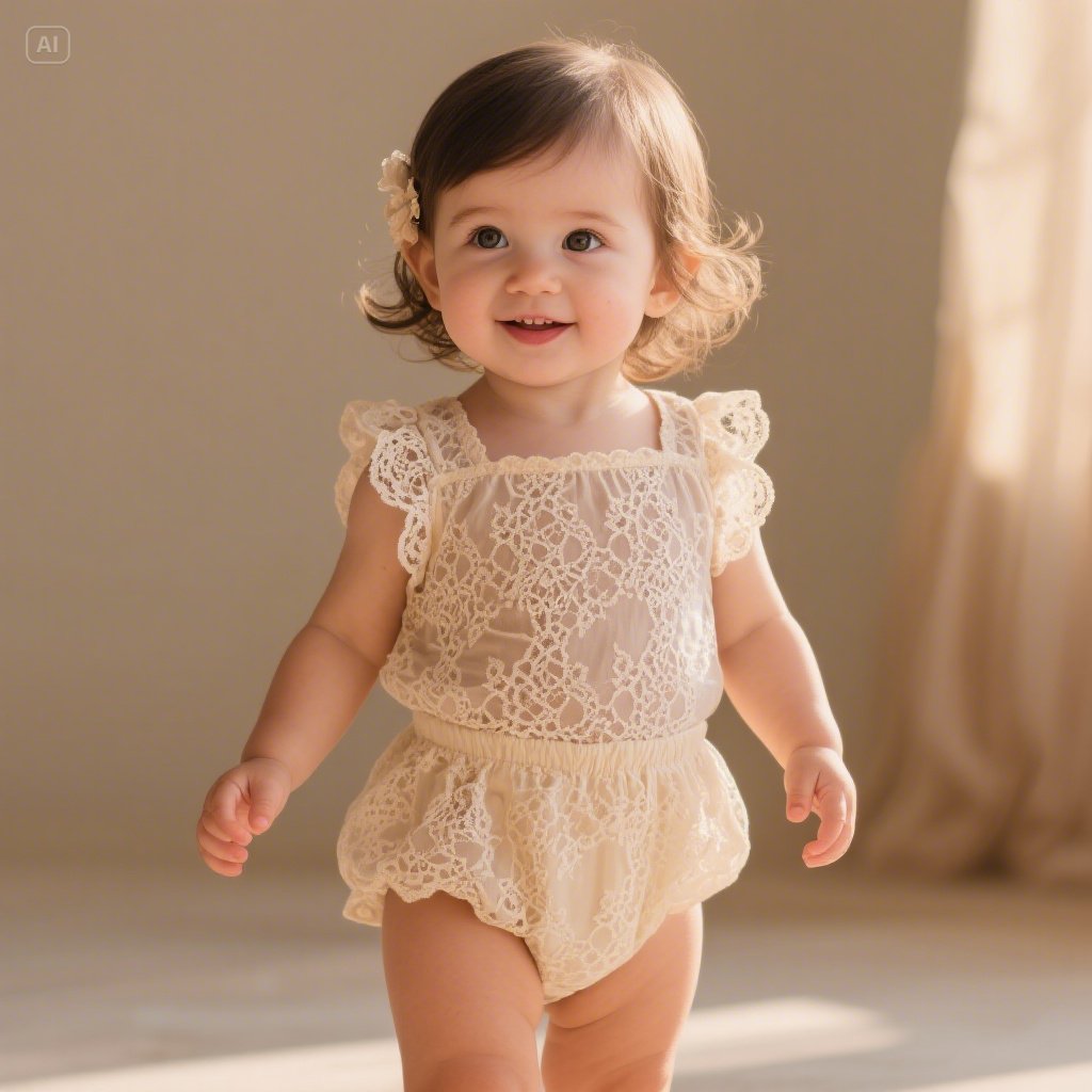 Lace Romper for Toddlers