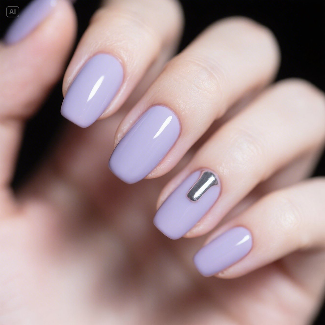 Matte Lavender with Glossy Accents