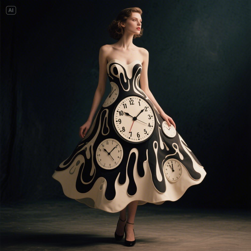 Melting Clock Dress