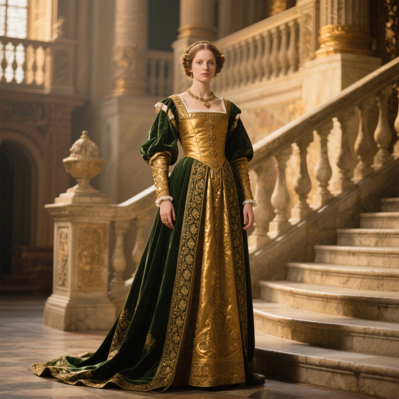 Merchant-Class Kirtle & Overgown