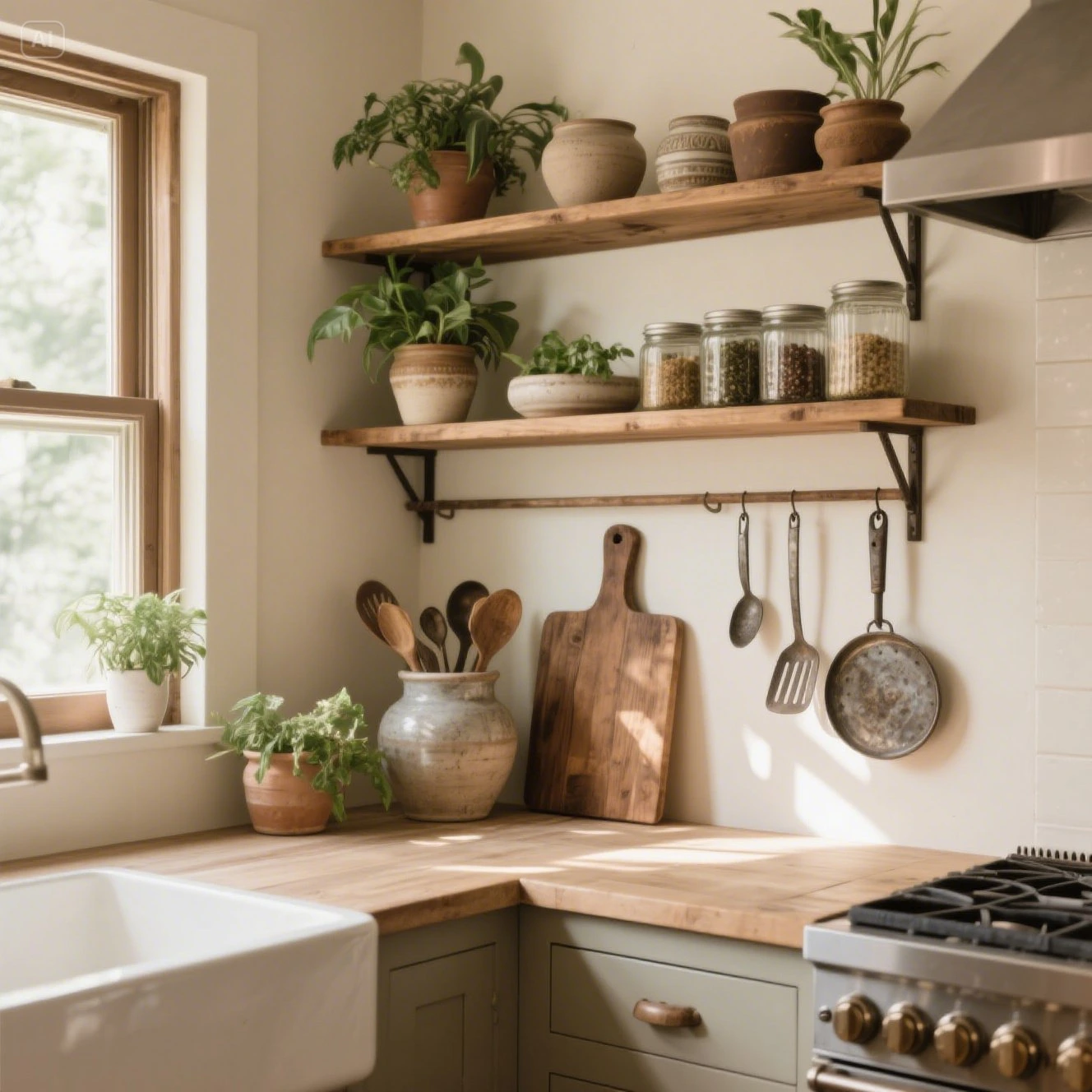 Open Shelving in the Kitchen Farmhouse Decor Ideas