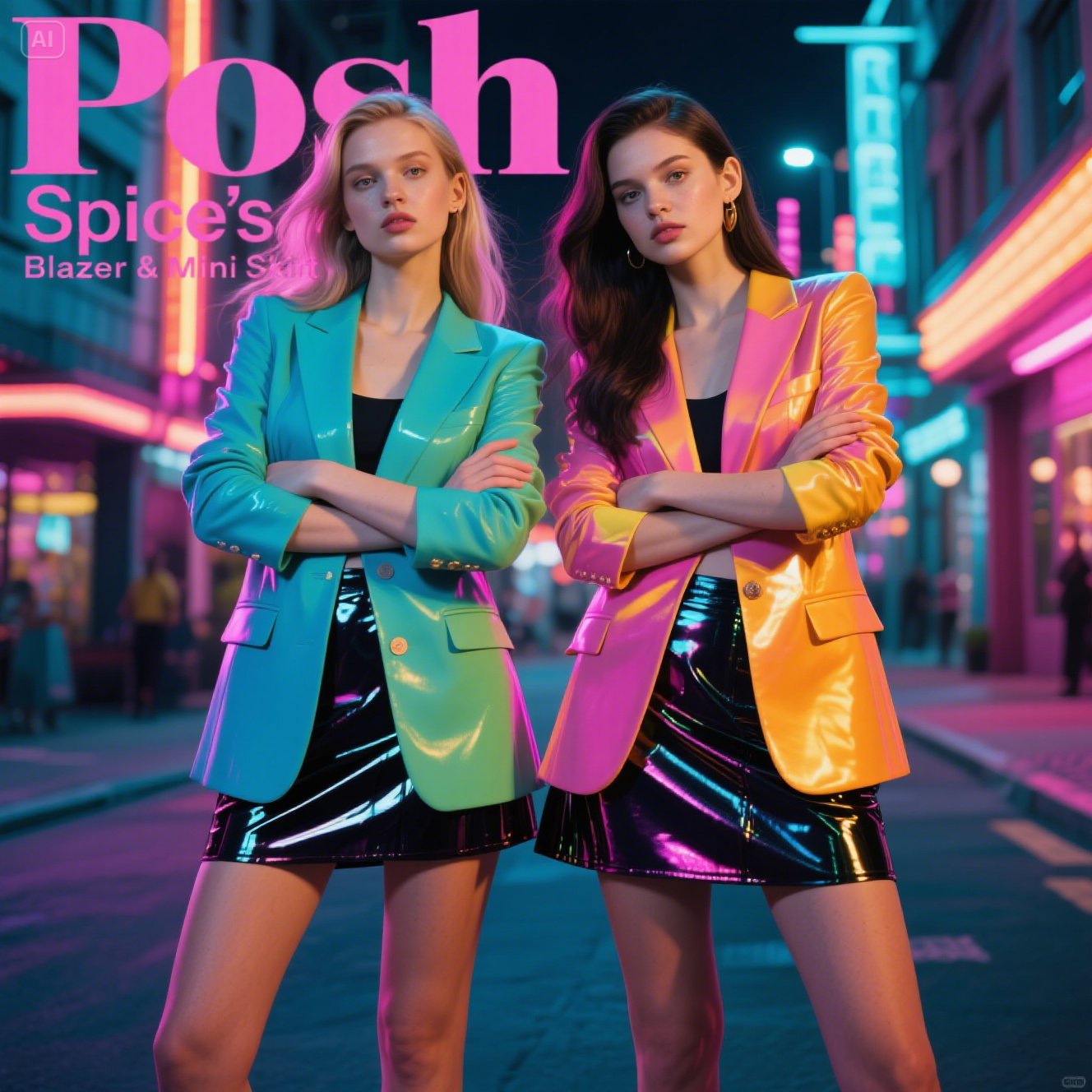 Posh Spice’s Blazer & Mini Skirt