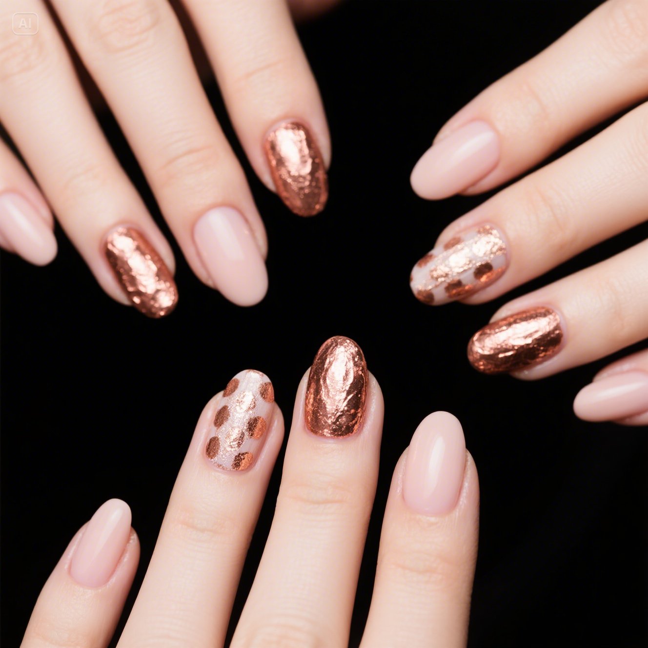 Rose Gold Foil Accents