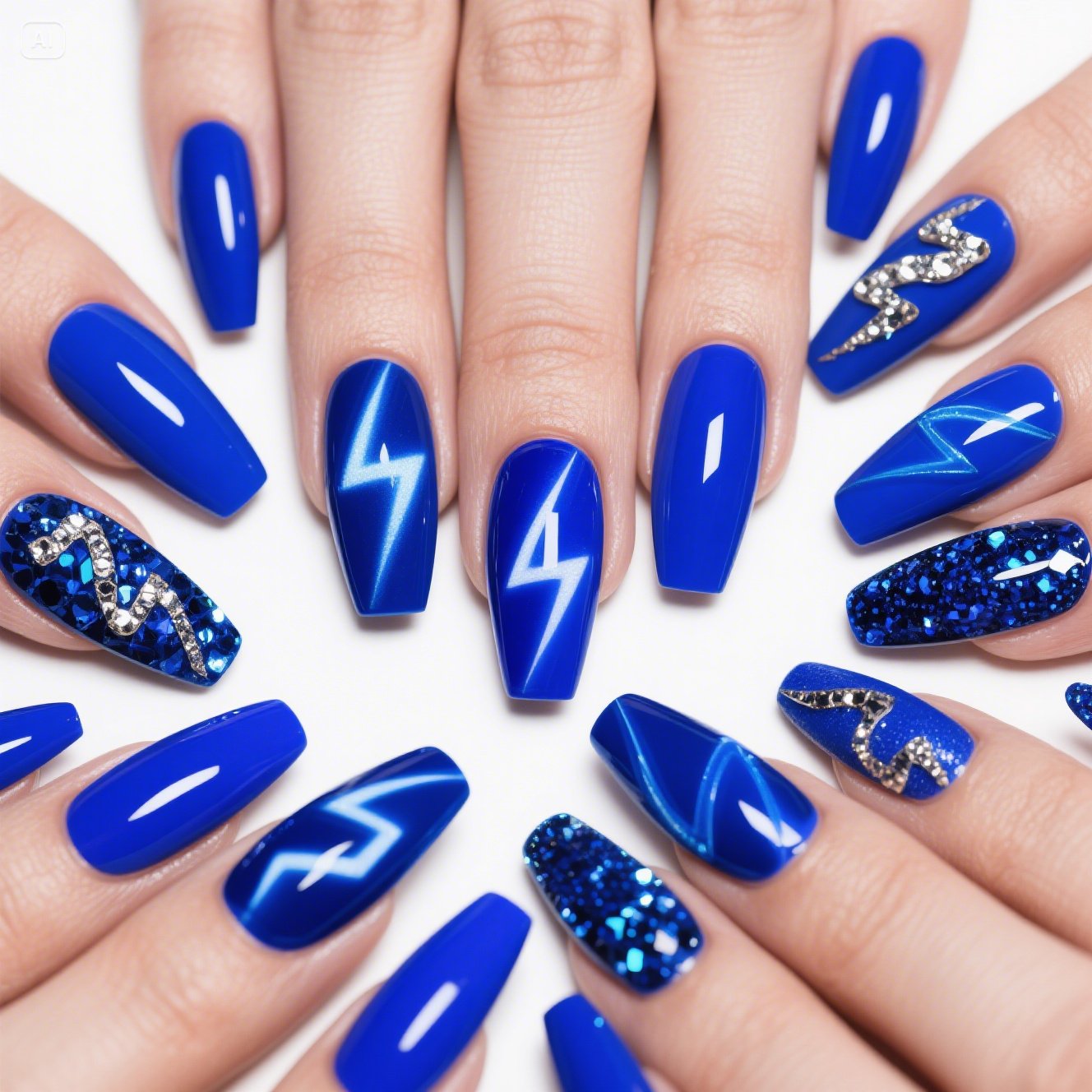 Royal Blue Nails