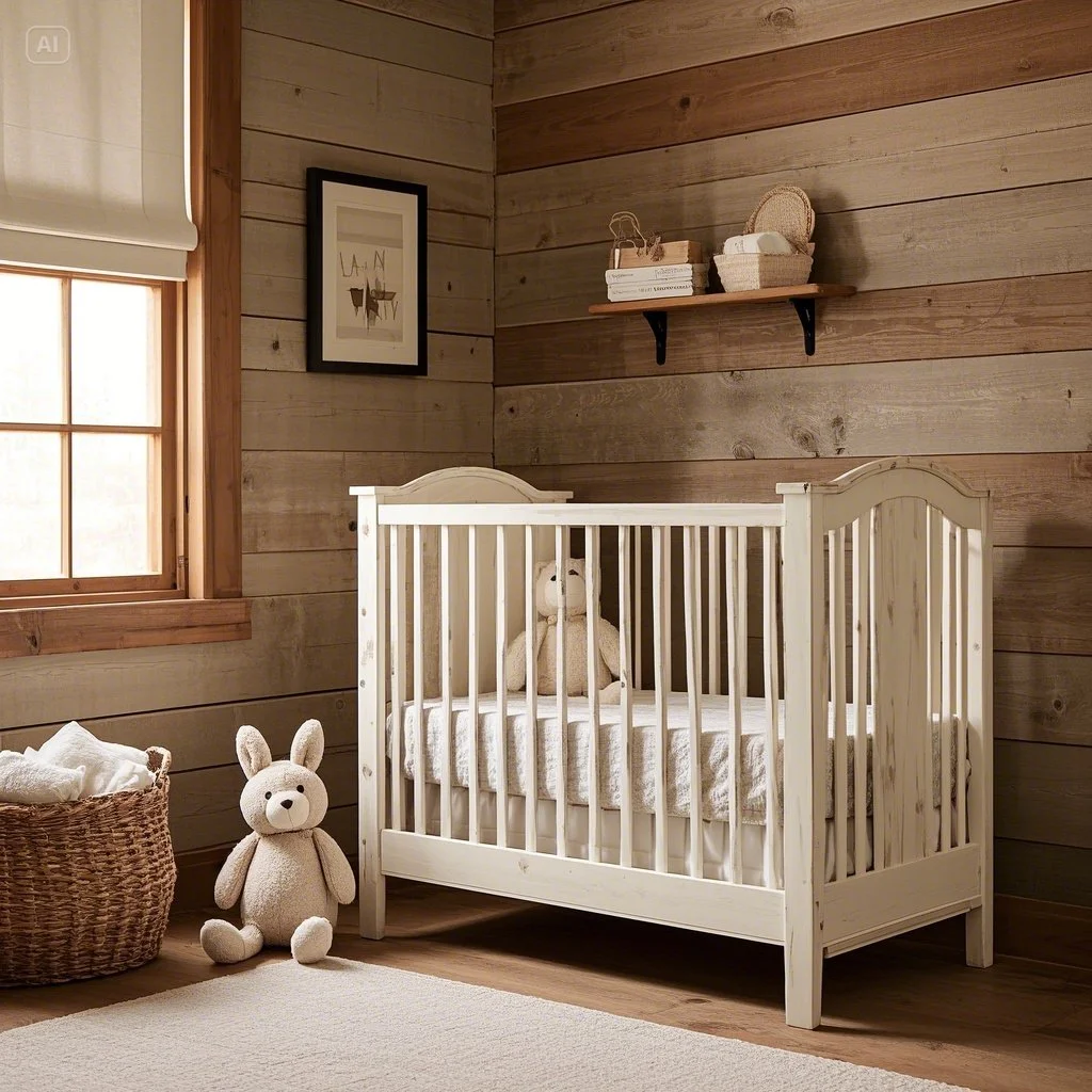 Shiplap Walls Rustic Farmhouse Baby Room Idea