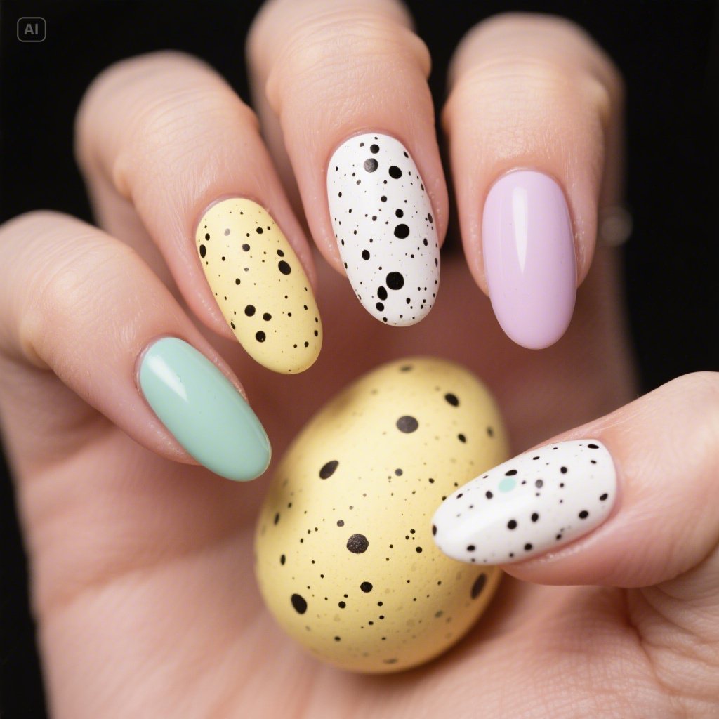 Speckled Egg Nails