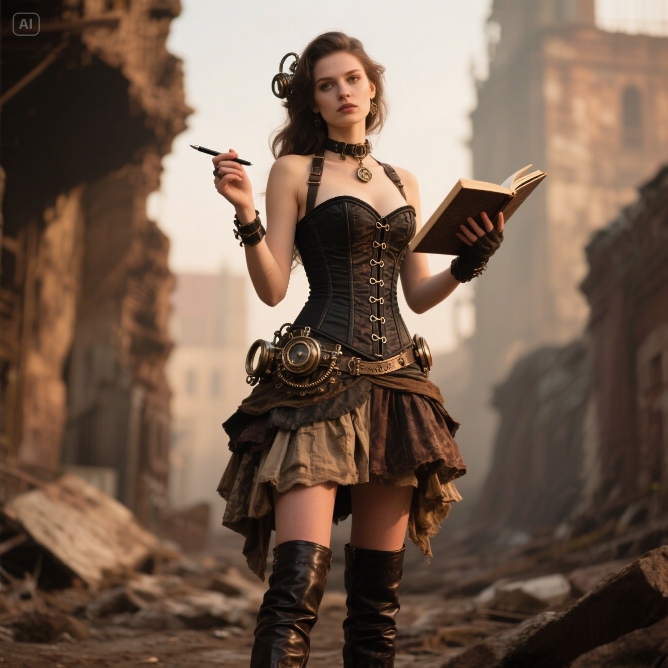 Steampunk Corset Ensemble