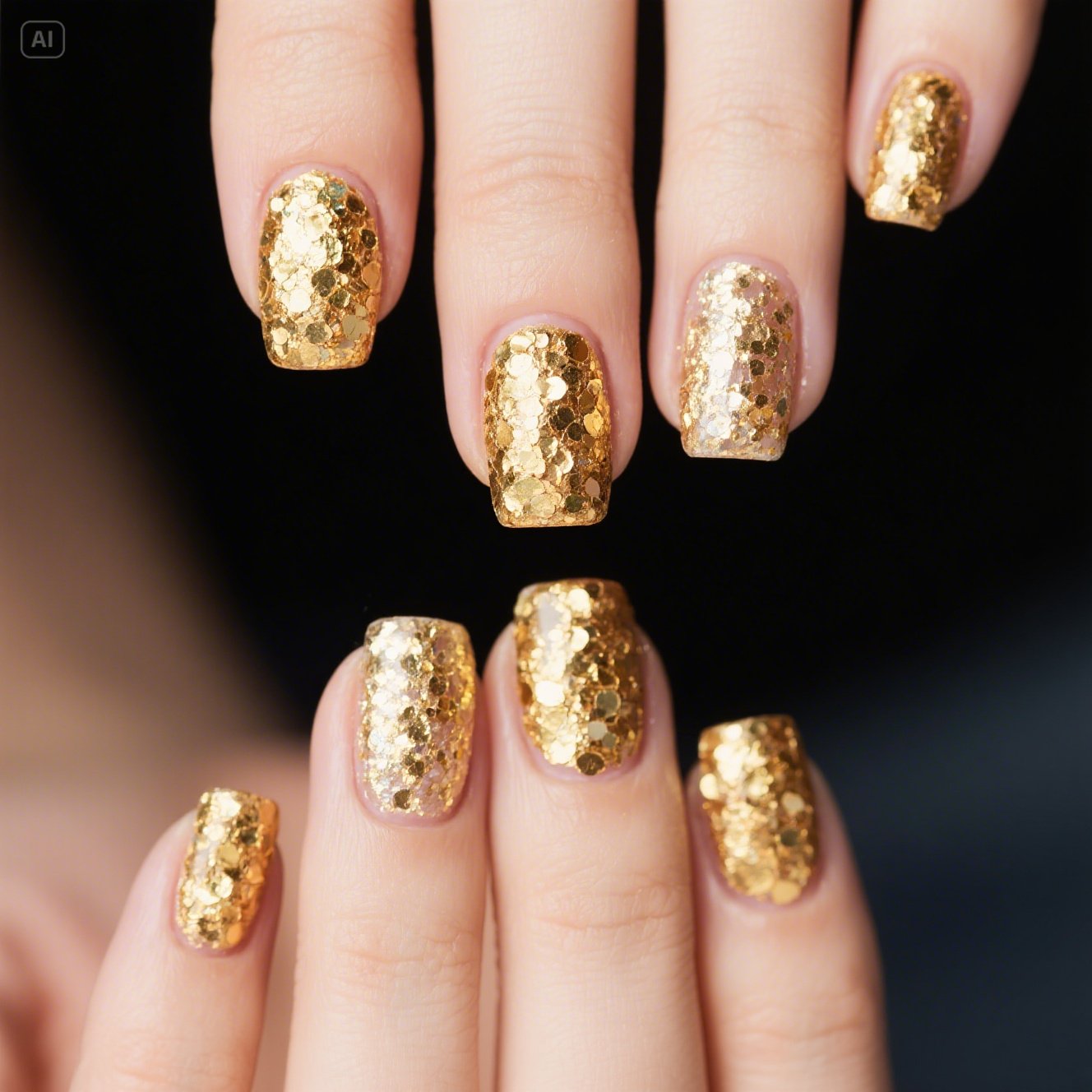 Tiny Gold Foil Flakes