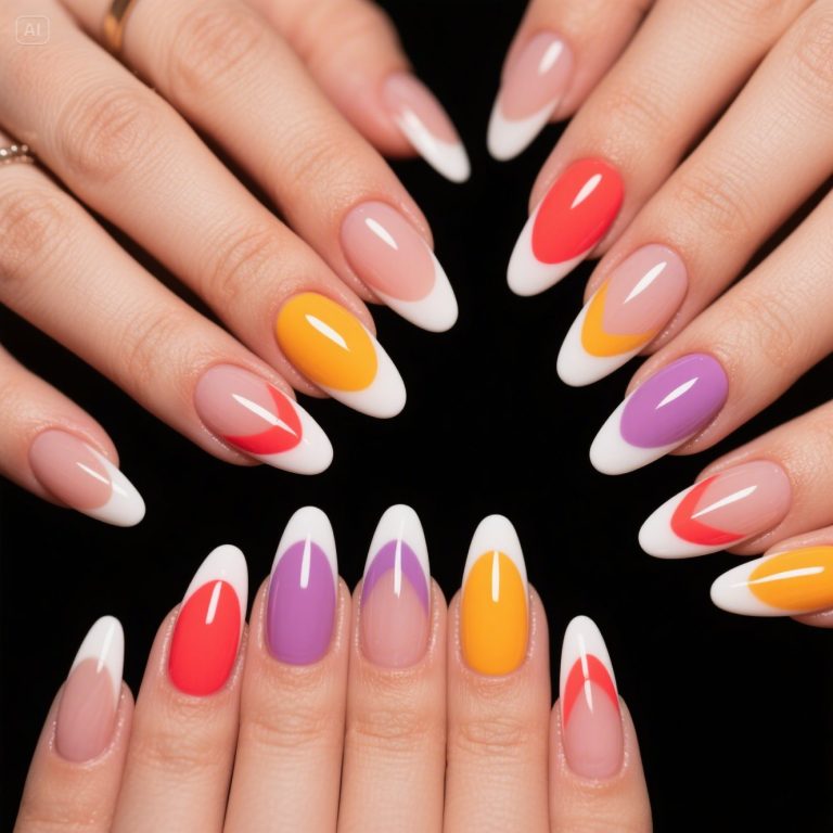 Trendy French Tip Nails