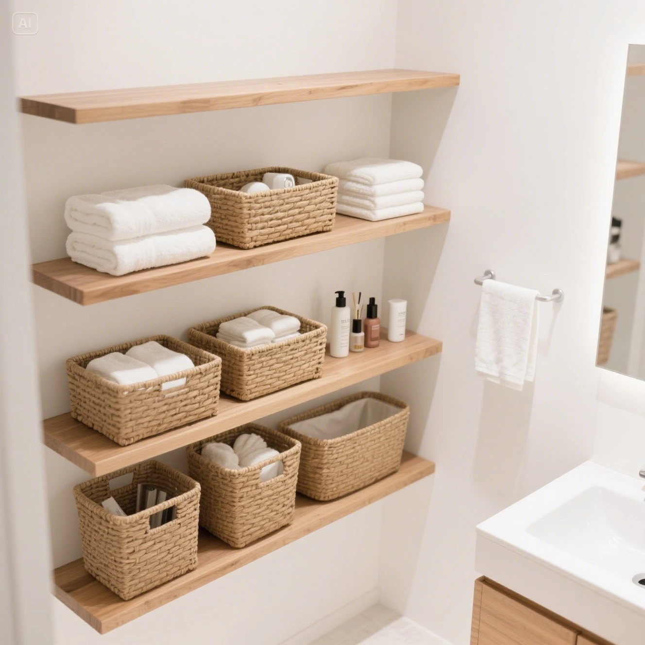 Use Baskets for Storage Bathroom Decor Ideas