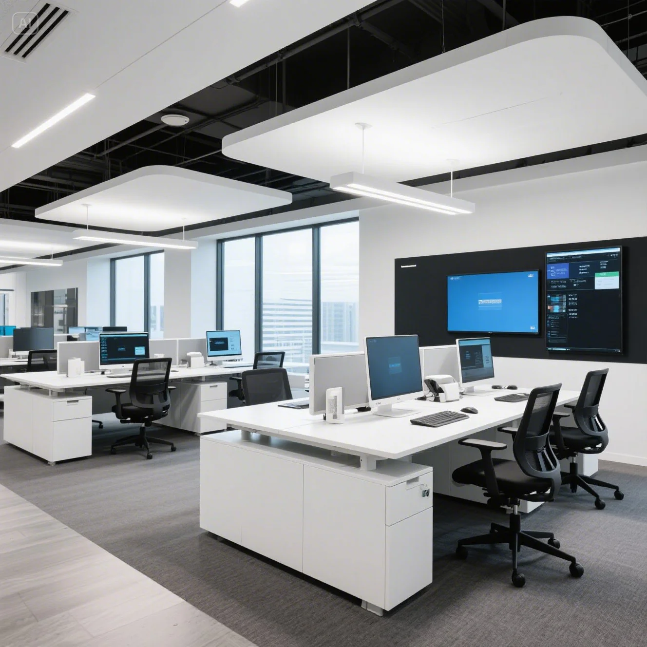 Tech-Integrated Workspaces