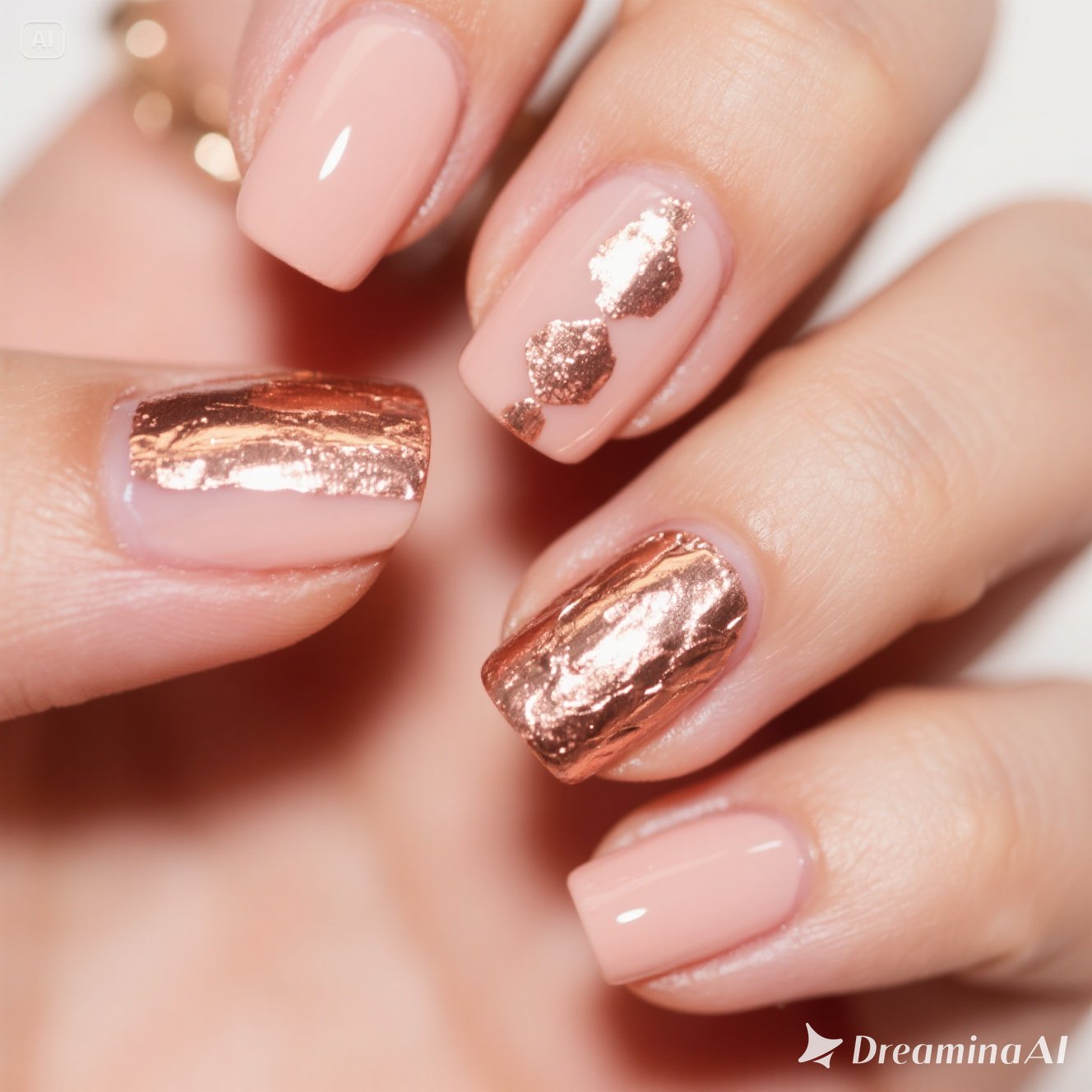 Rose Gold Foil Accents