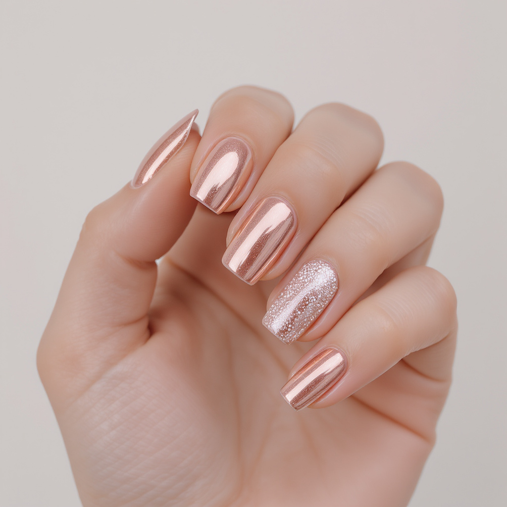 Short and Chic Rose Gold