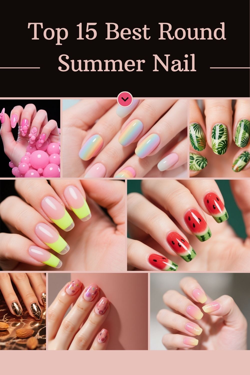 Round Summer Nail