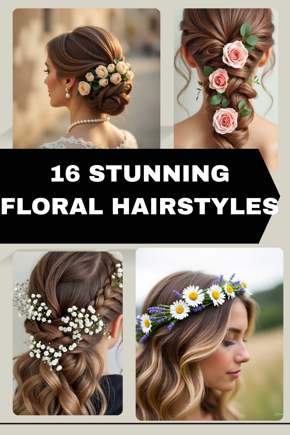 floral hairstyle