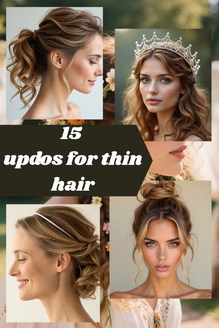 updos for thin hair