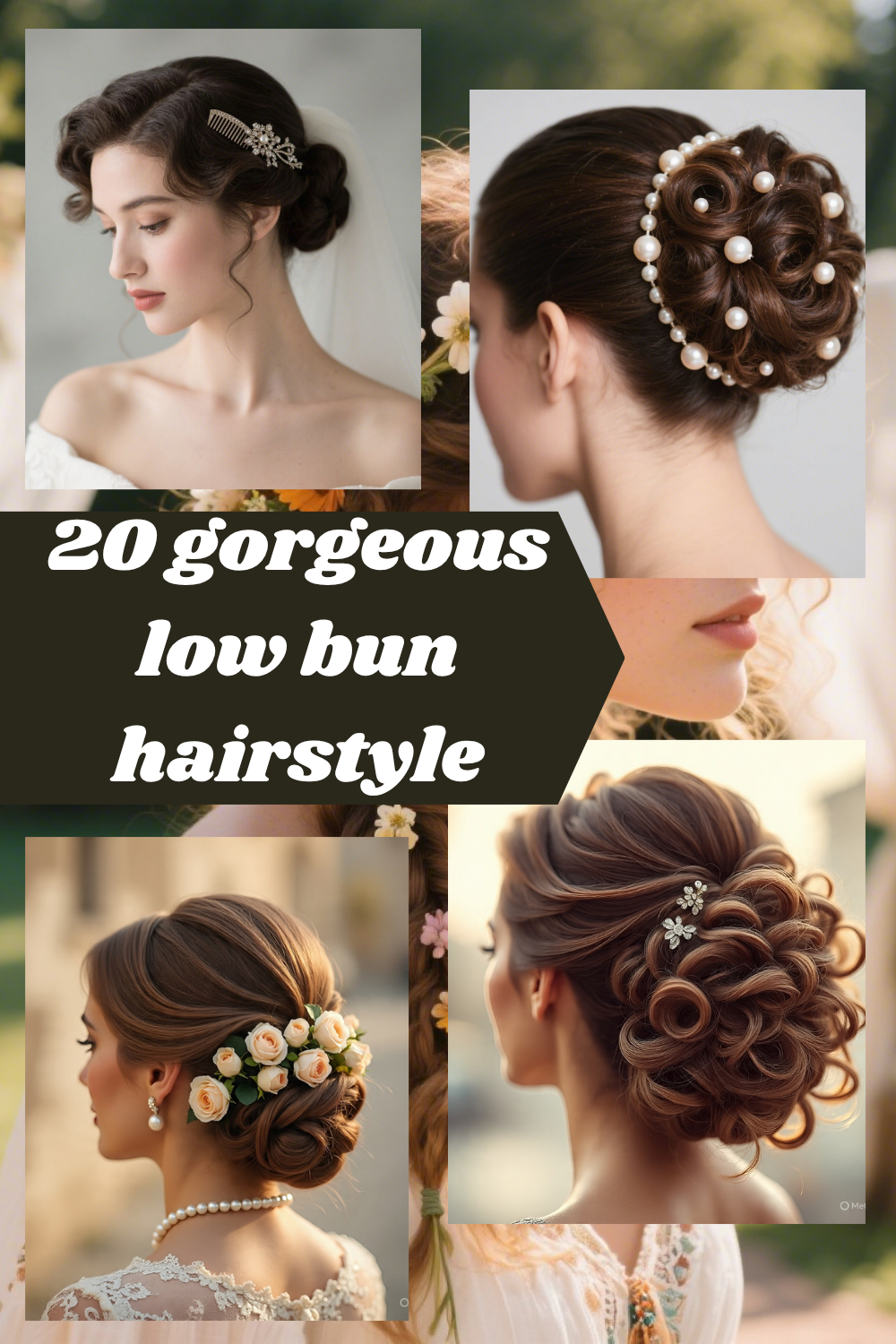 low bun wedding hairstyles