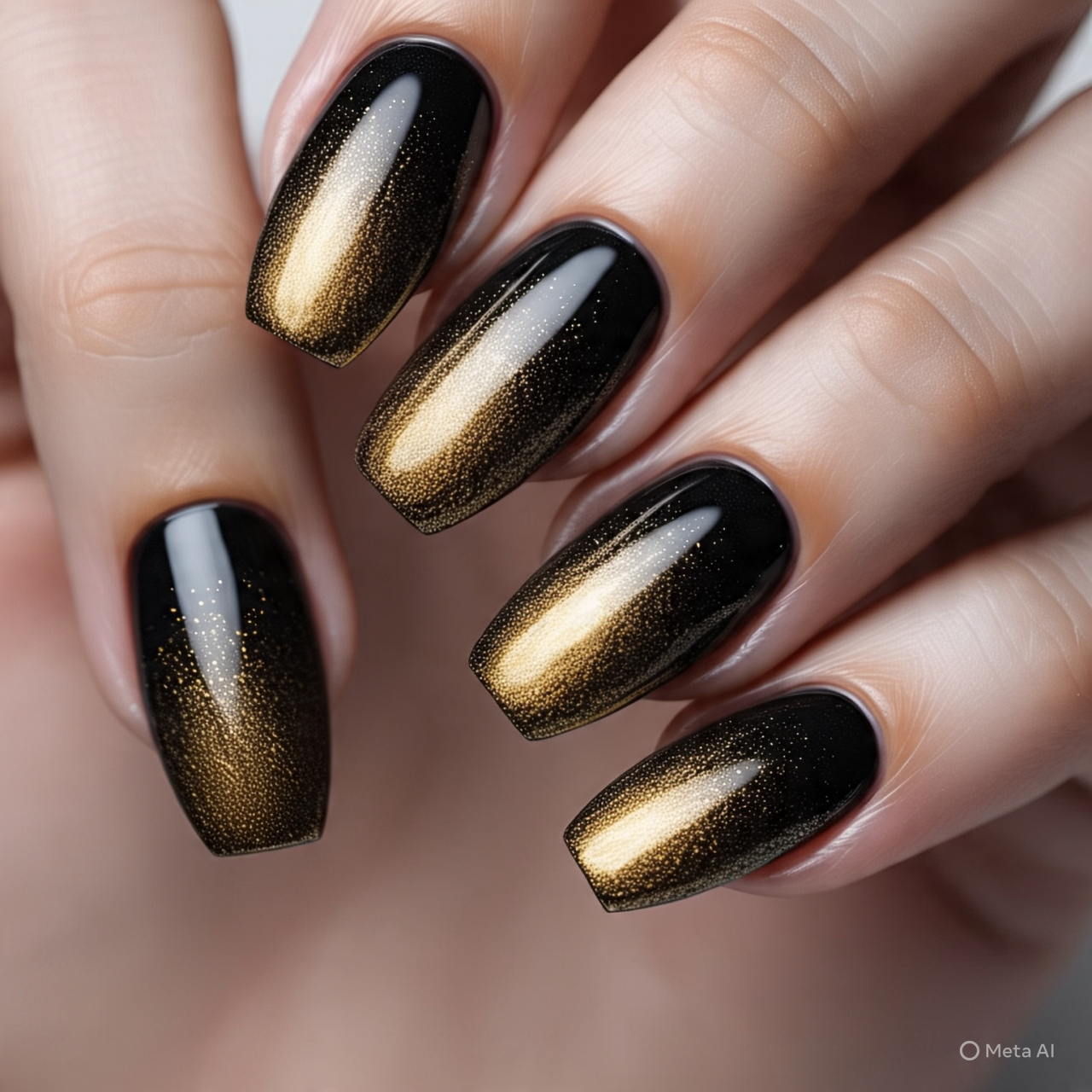 Glittering Gradient Nails