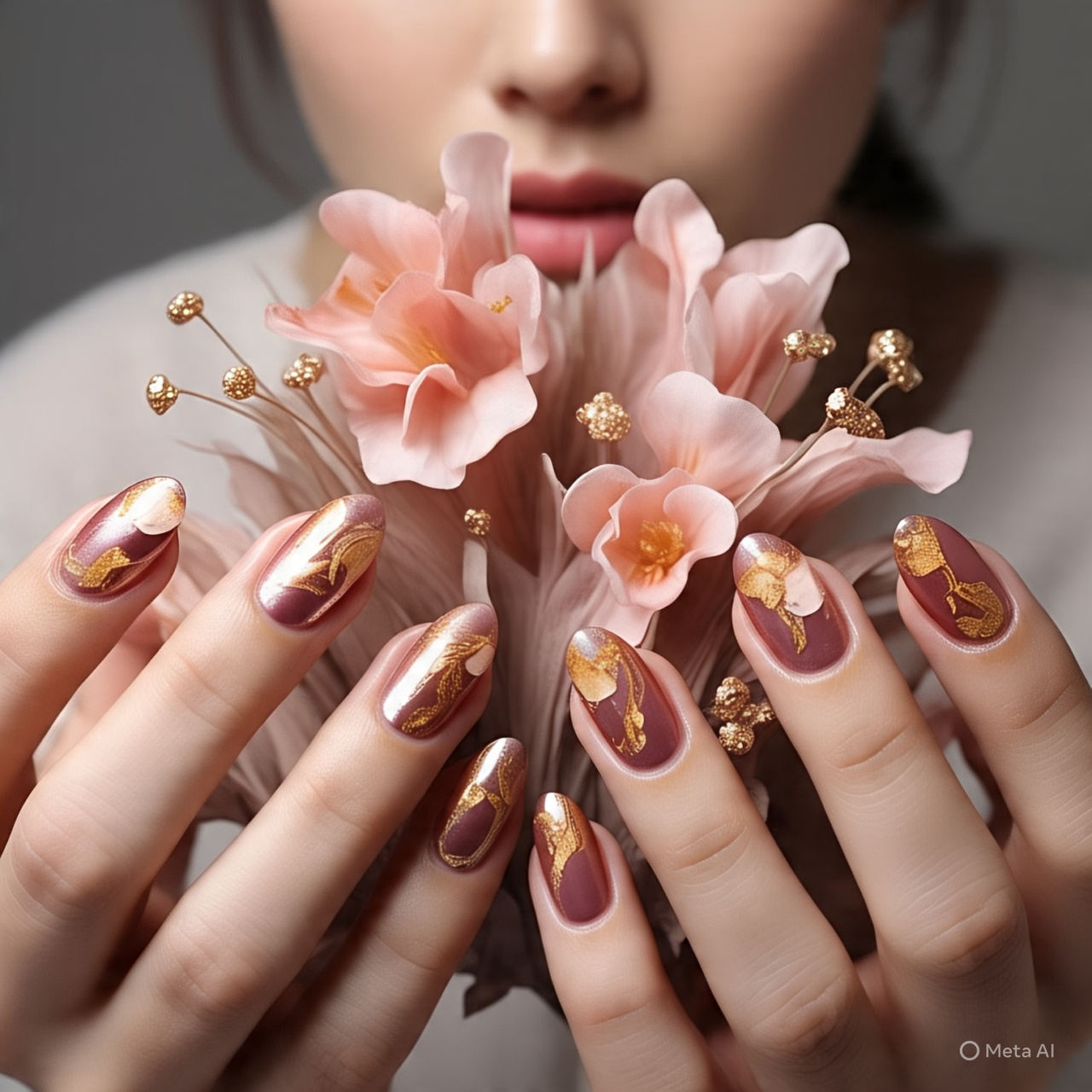 Glittering Gradient Nails