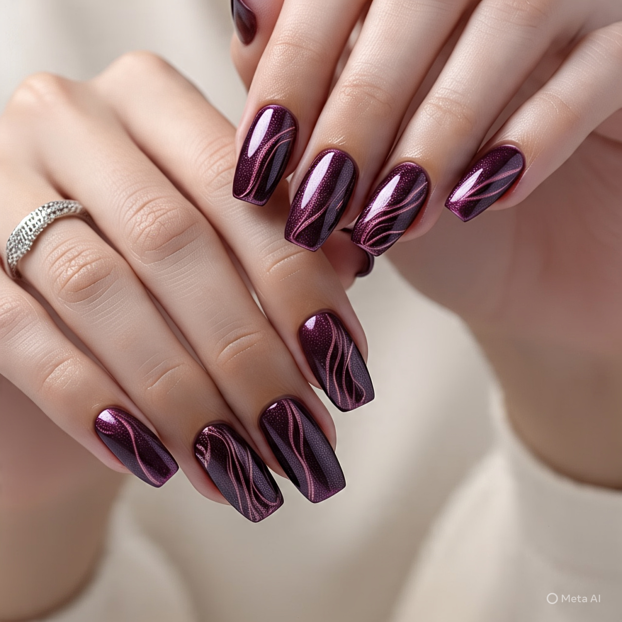 Glittering Gradient Nails