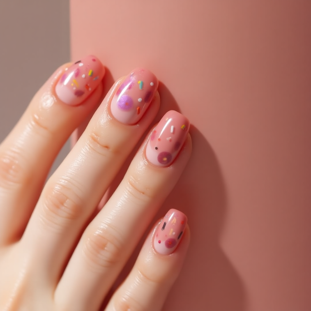 Oval Nail Art
