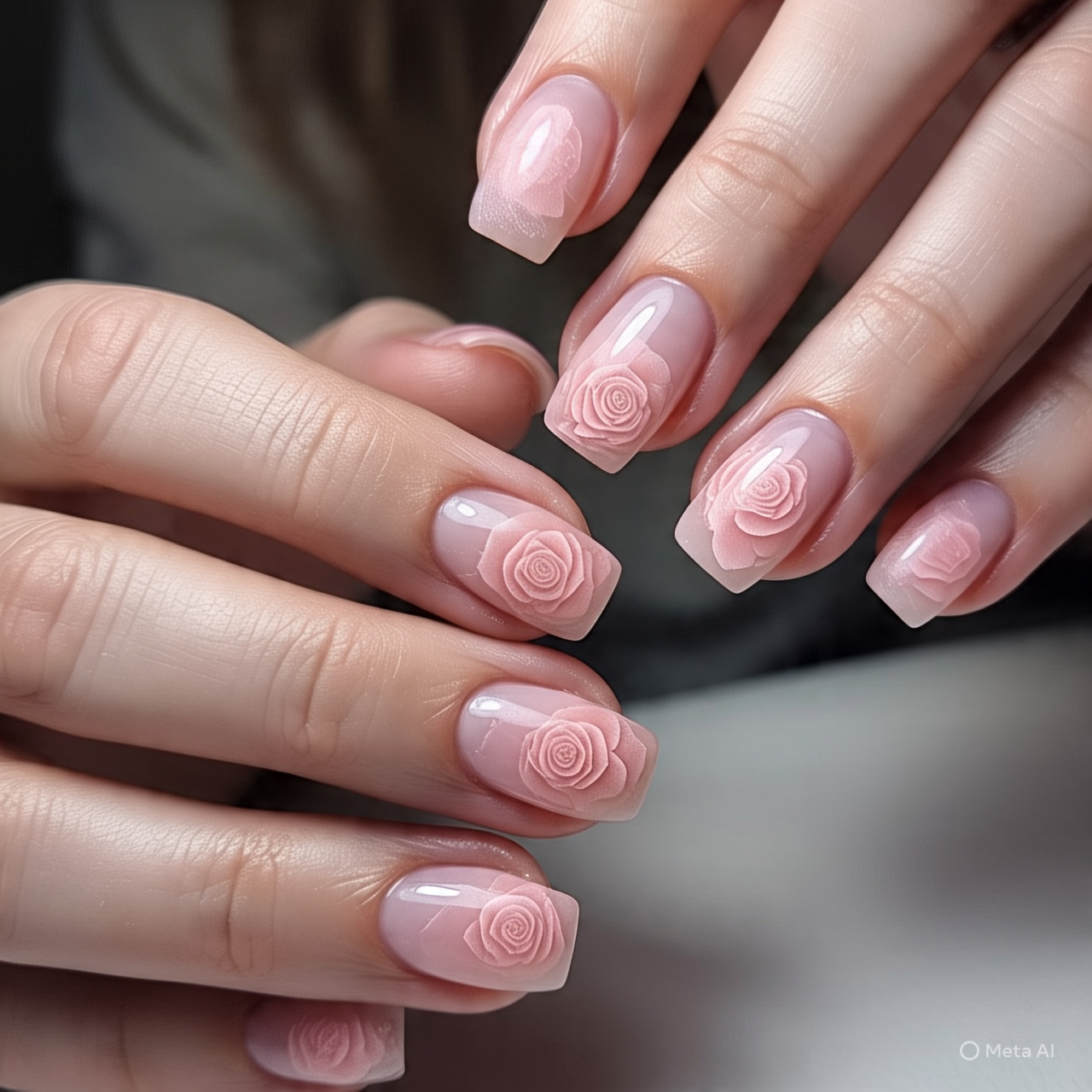 Glittering Gradient Nails