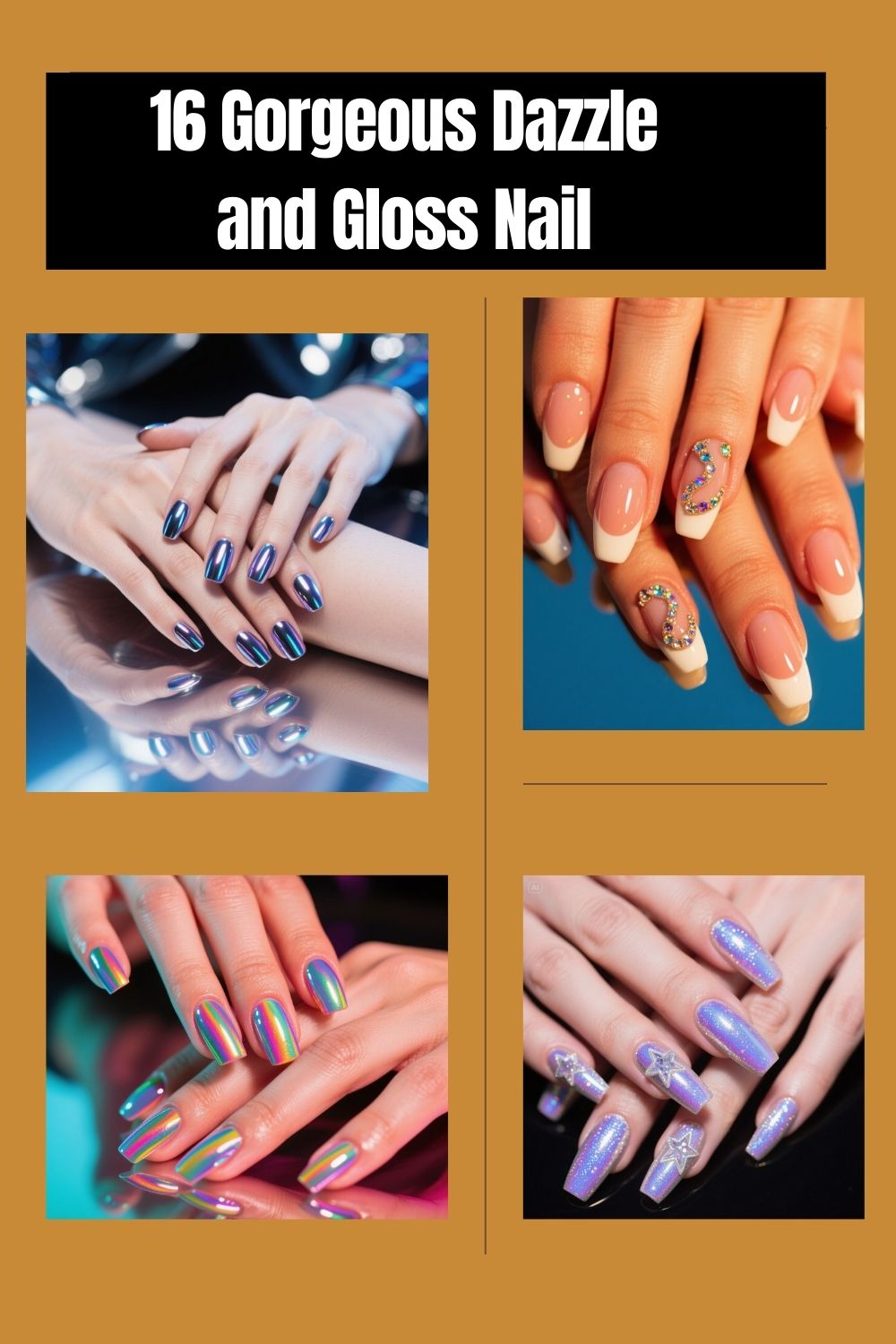 16 Gorgeous Dazzle and Gloss Nail