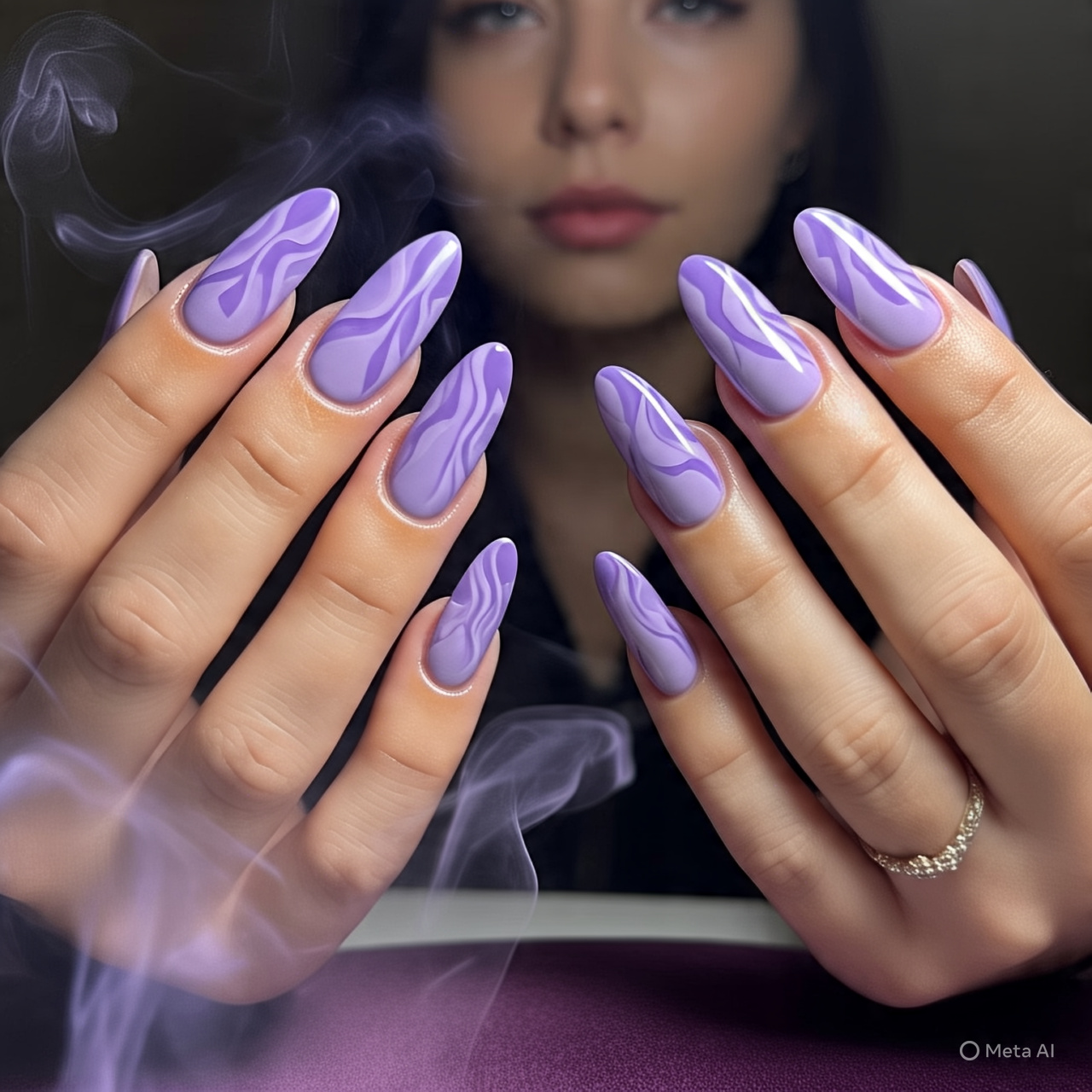 Glittering Gradient Nails