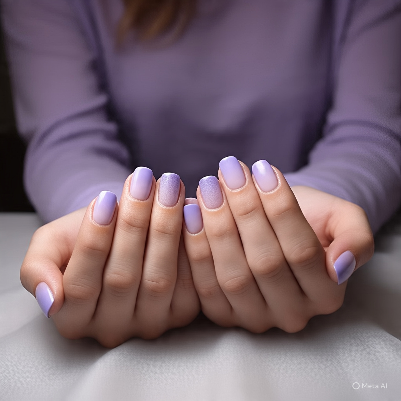 Glittering Gradient Nails