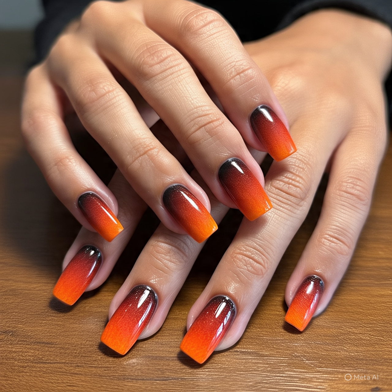 Glittering Gradient Nails