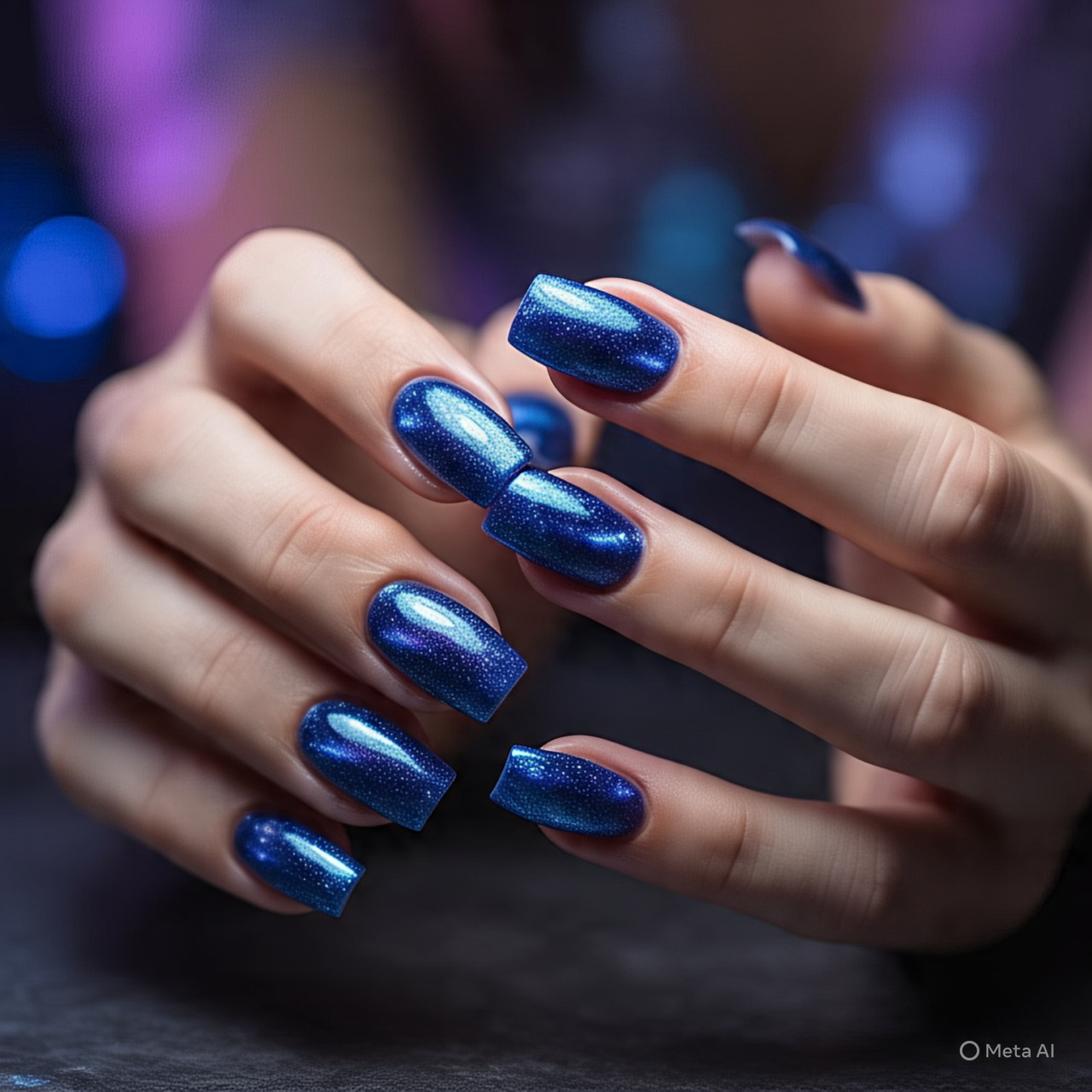 Glittering Gradient Nails