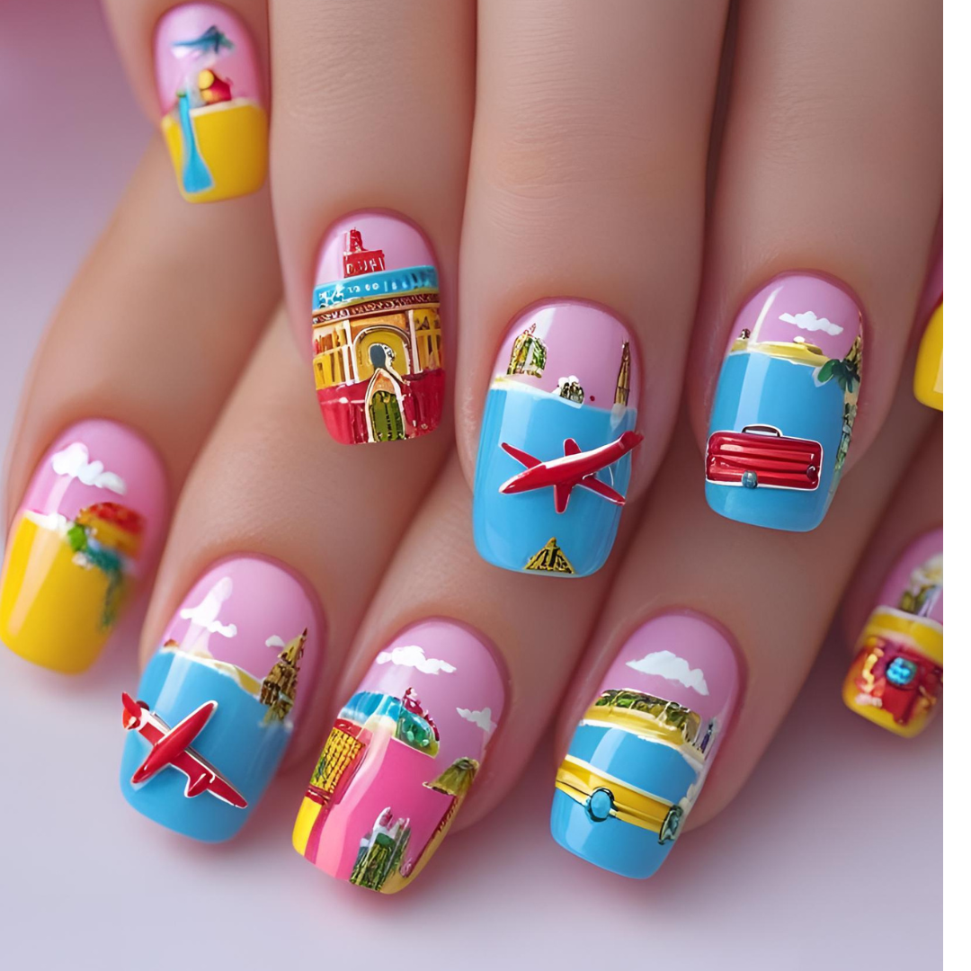 Oval Nail Art