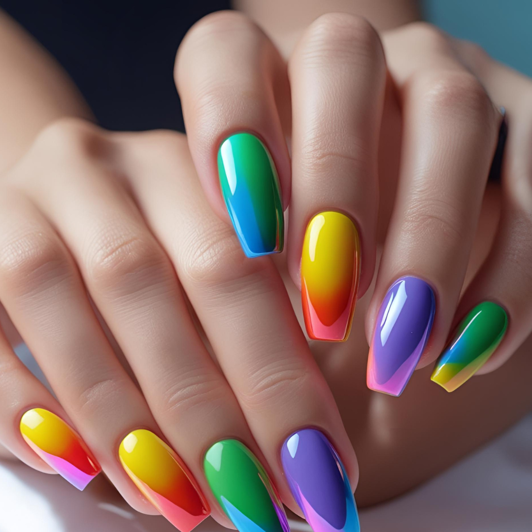 Oval Nail Art