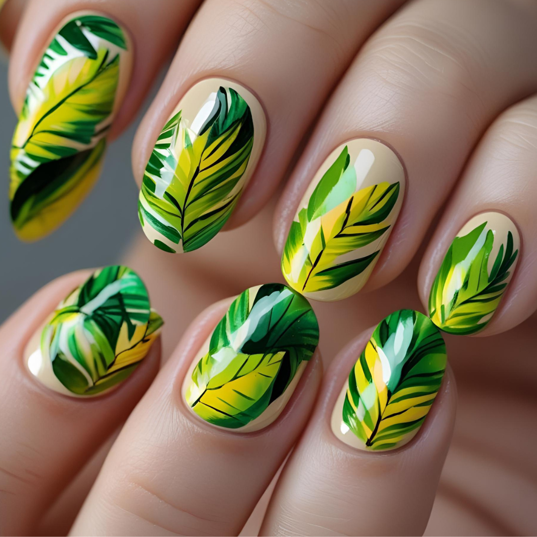 Oval Nail Art