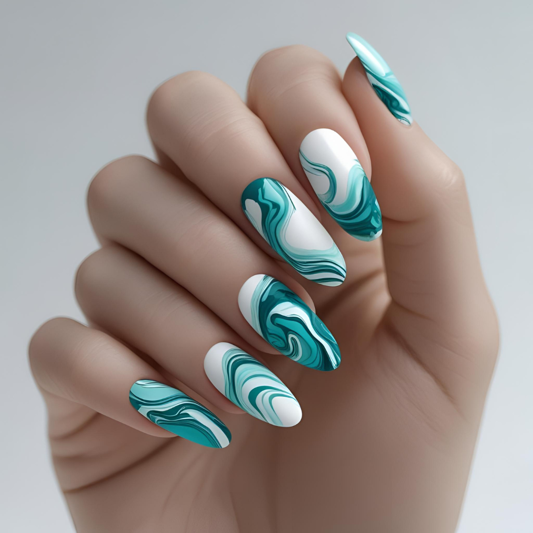 Oval Nail Art
