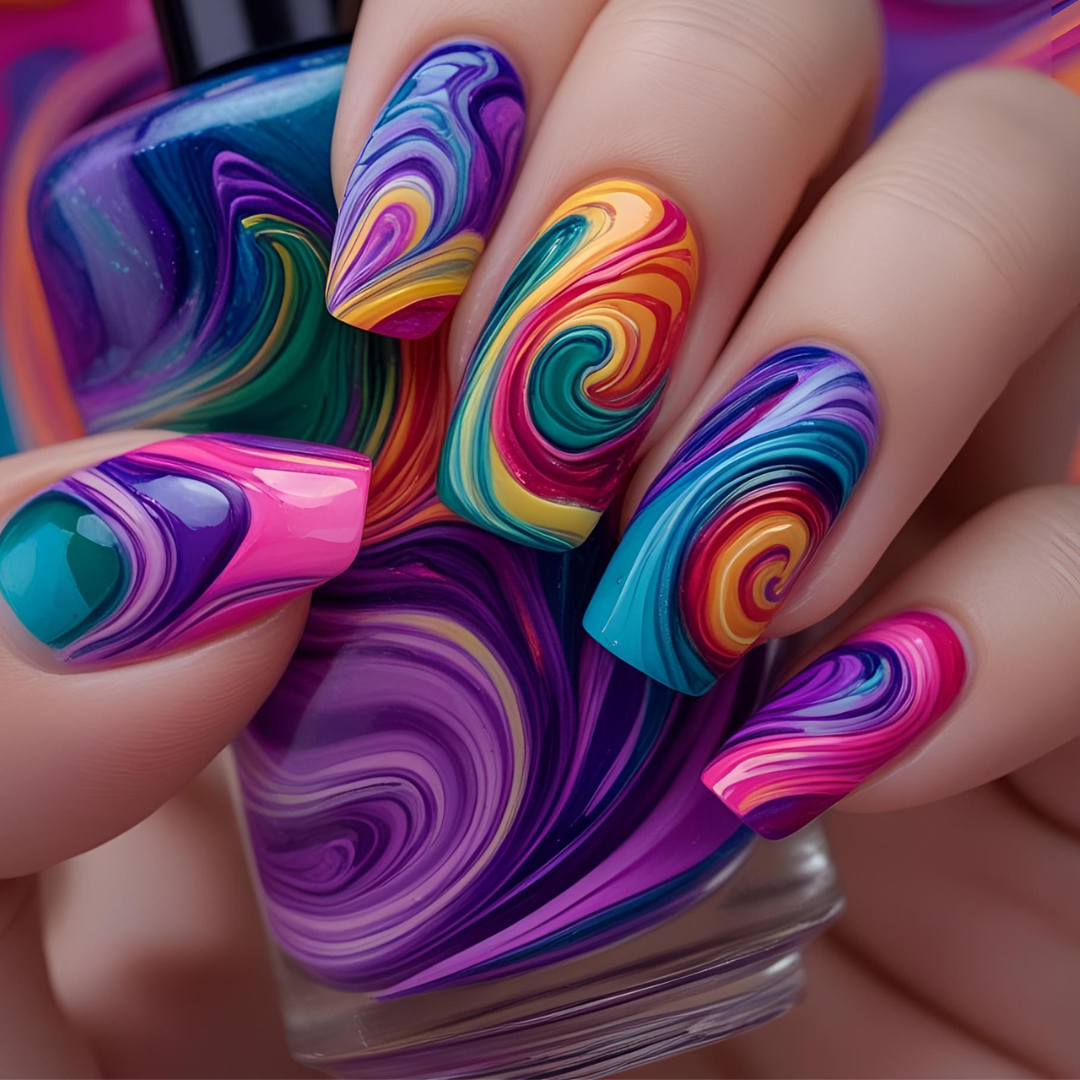 Oval Nail Art