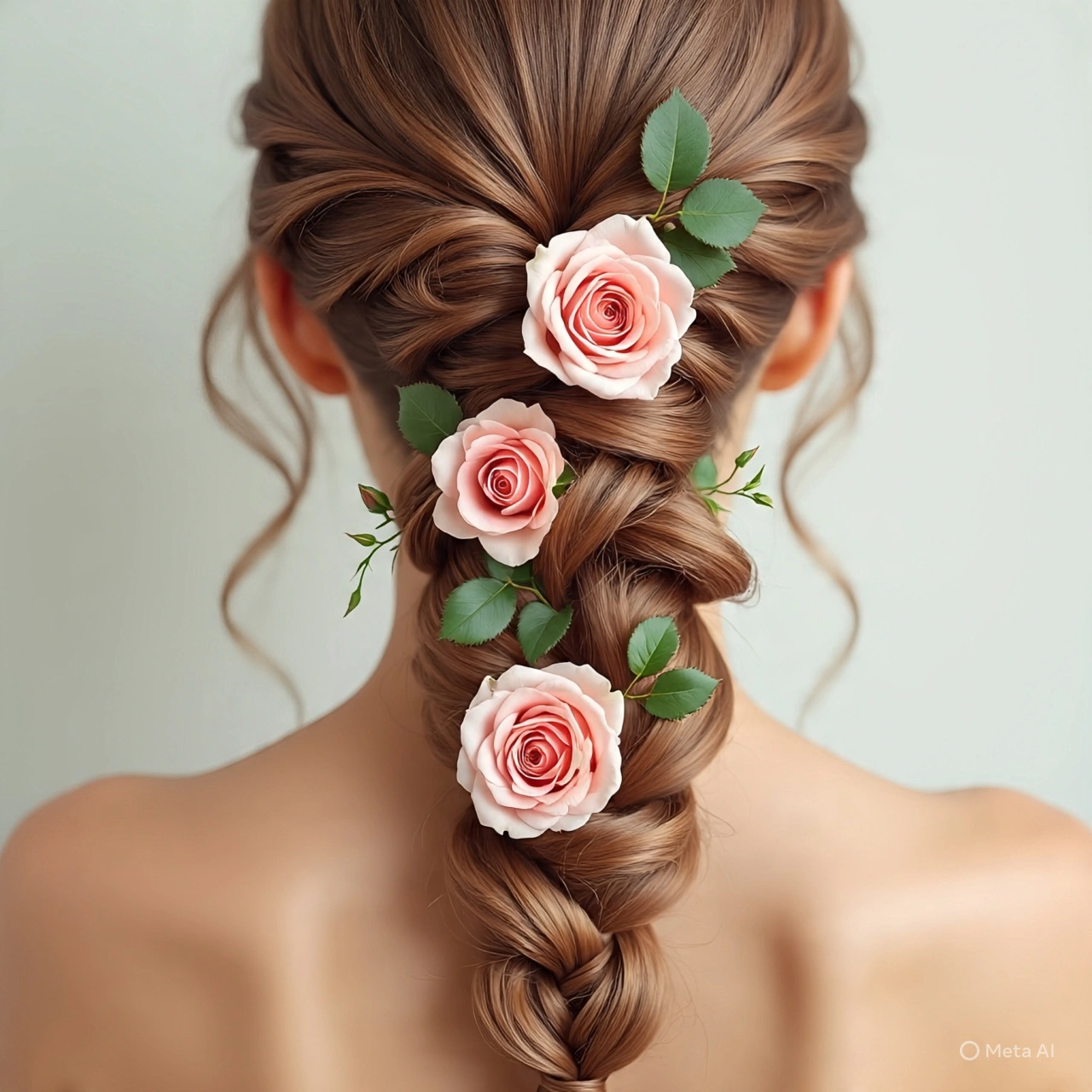 floral hairstyle