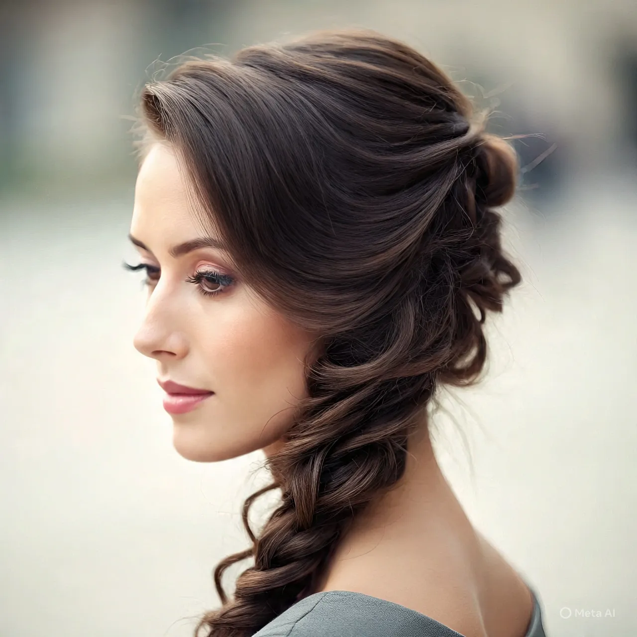 updo for thin hair