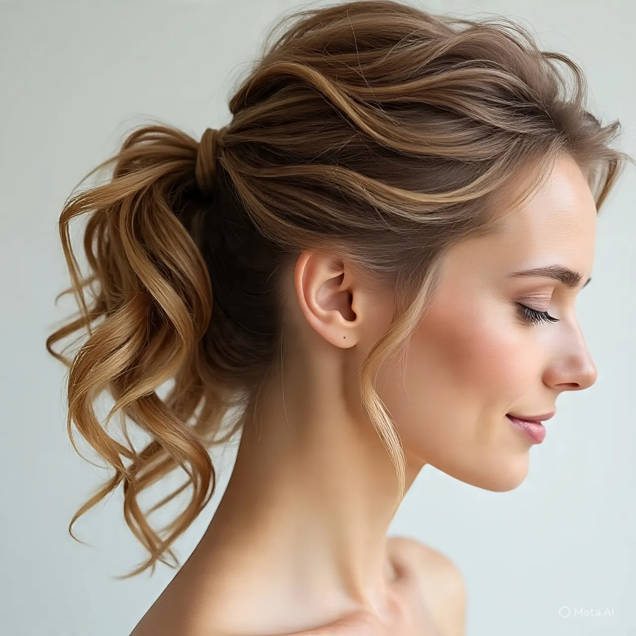 updo for thin hair