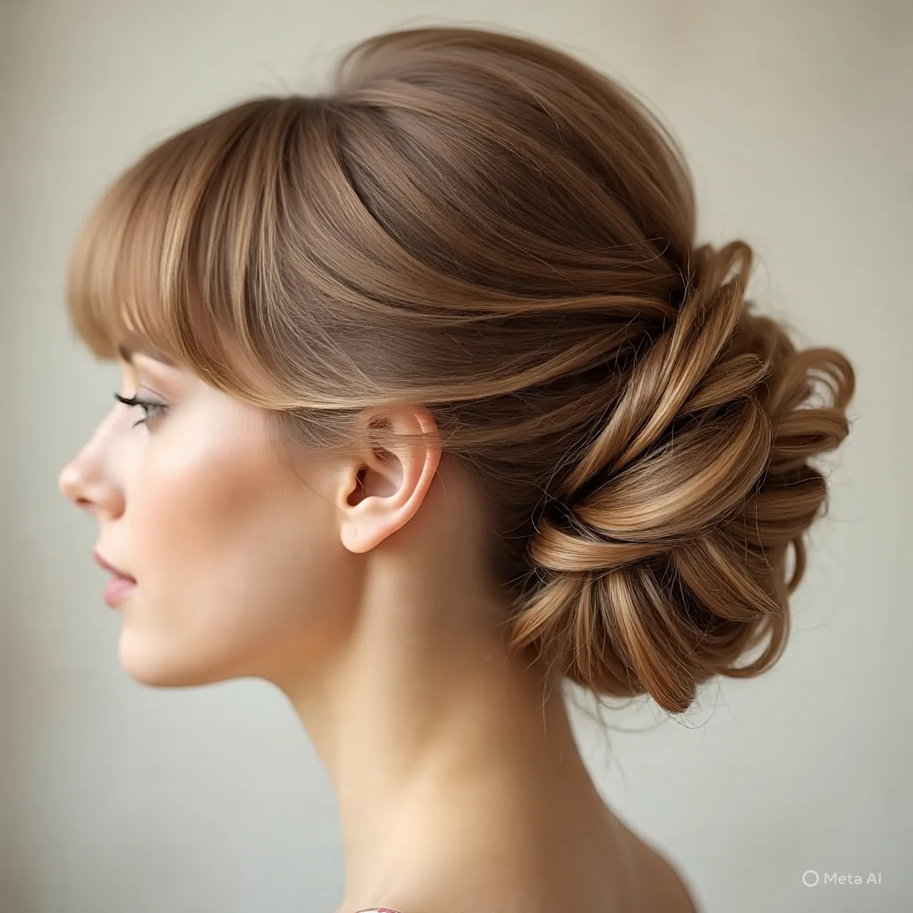 updo for thin hair