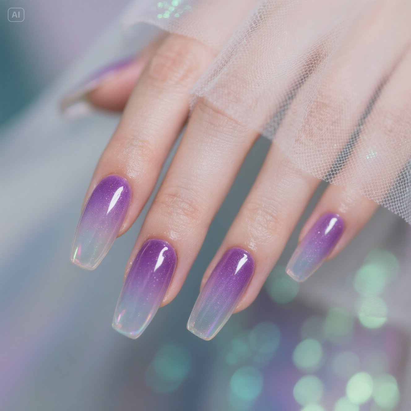 Radiant Rainbow Nails